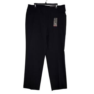 Avenue Womens Super Stretch Straight Leg Black Trouser Pants Size 16A (NWT)